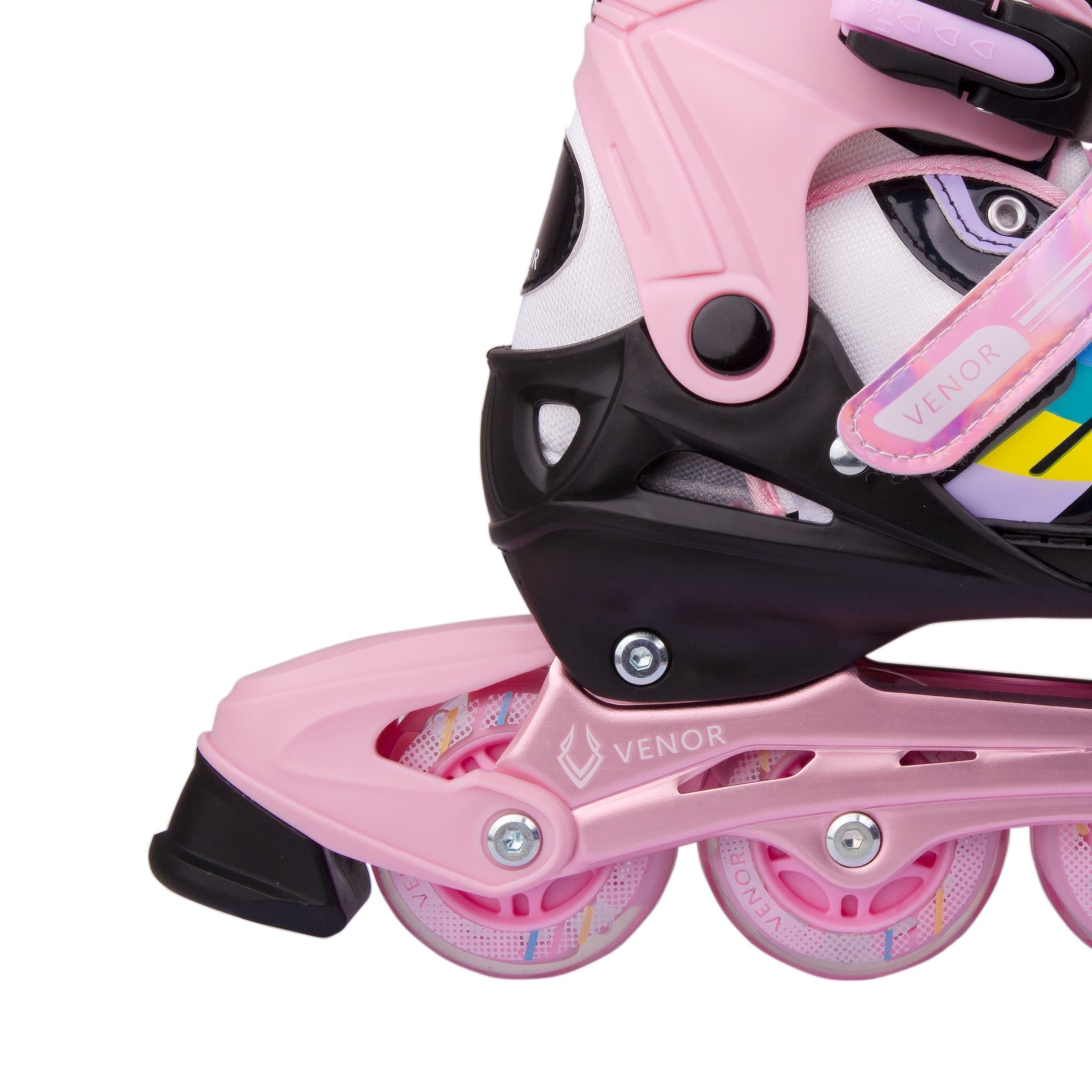 VENOR Ignite LED Inliners - Black/Pink-ScootWorld.dk