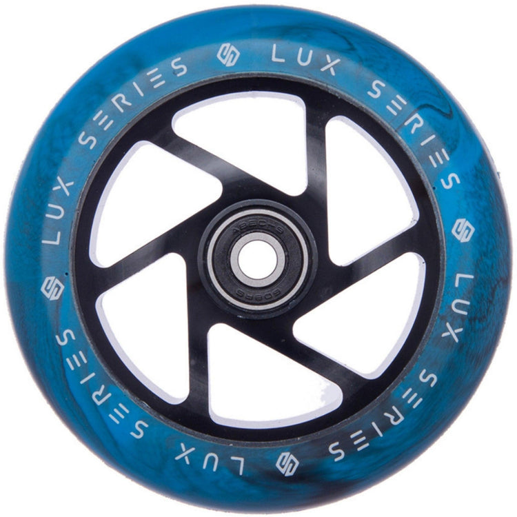 Striker Lux Spoked 110mm Hjul til Løbehjul - Black/Blue-ScootWorld.dk