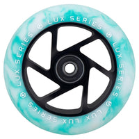 Striker Lux Spoked 110mm Hjul til Løbehjul - White/Teal-ScootWorld.dk
