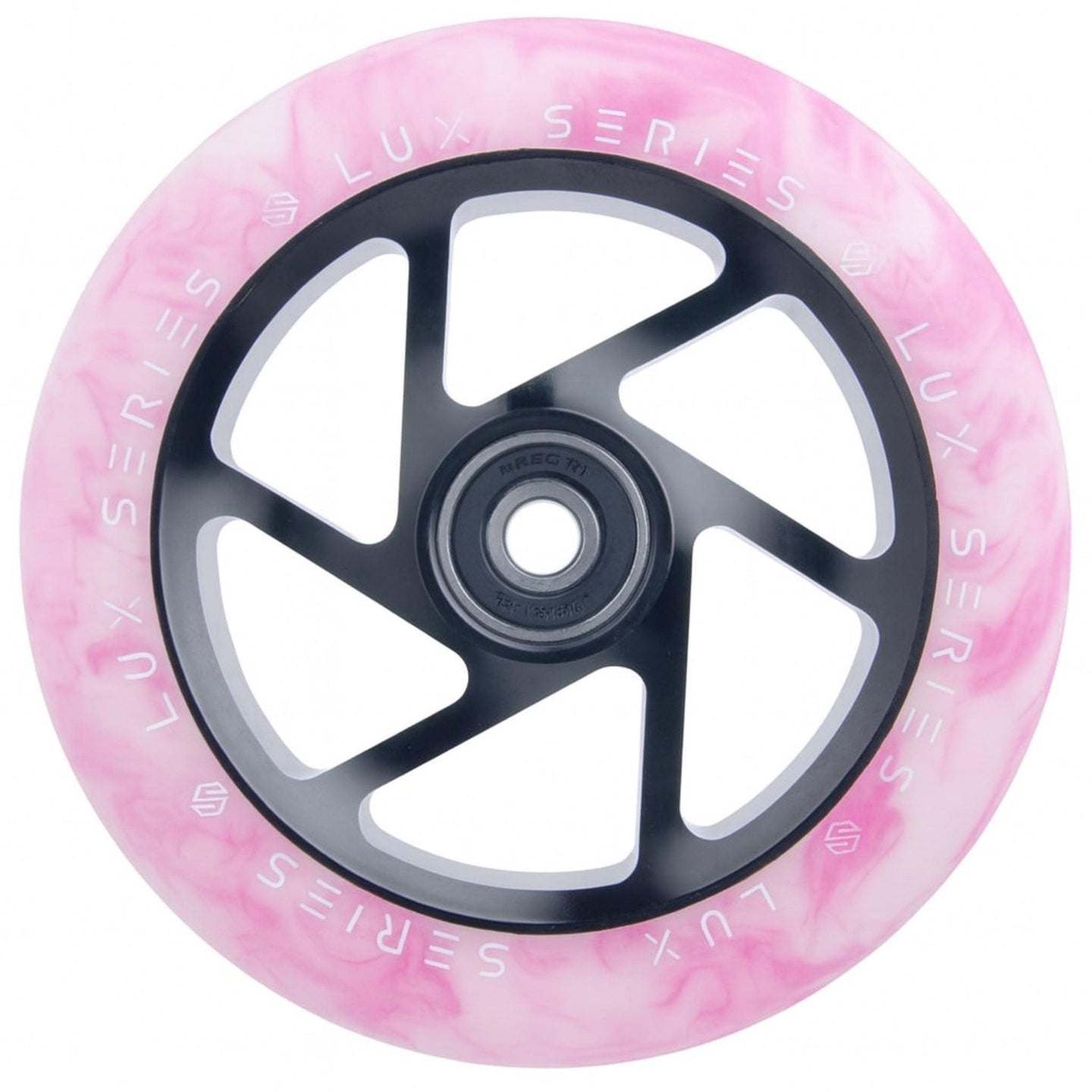 Striker Lux Spoked 110mm Hjul til Løbehjul - White/Pink-ScootWorld.dk