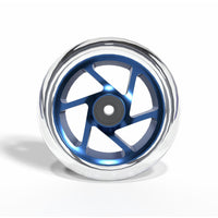 Striker Lux Spoked Clear PU 110mm Hjul til Løbehjul - Clear/Blue-ScootWorld.dk