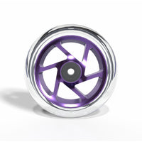 Striker Lux Spoked Clear PU 110mm Hjul til Løbehjul - Clear/Purple-ScootWorld.dk