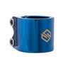 Striker Lux Double Scooter Clamp - Blue Chrome
