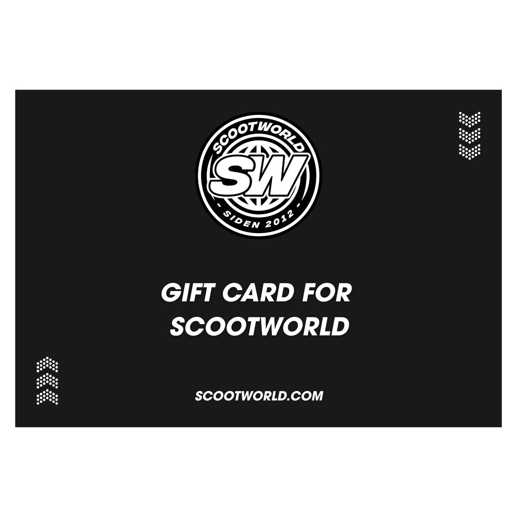 Gift card from ScootWorld
