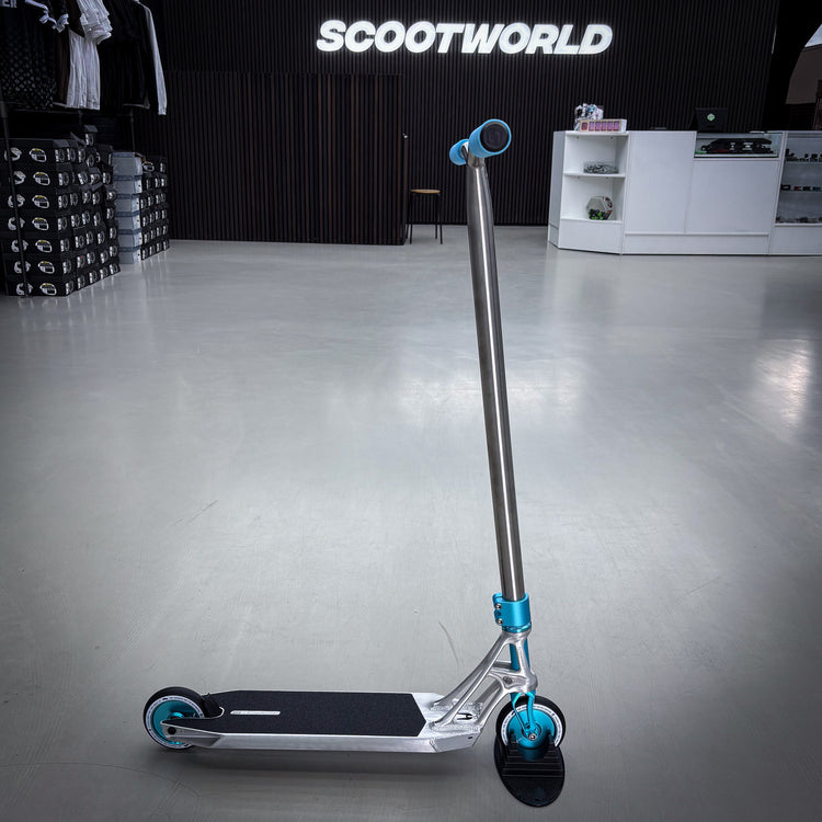 Striker Titan Pande Silver Teal Custom Build - Silver/Teal-ScootWorld.dk
