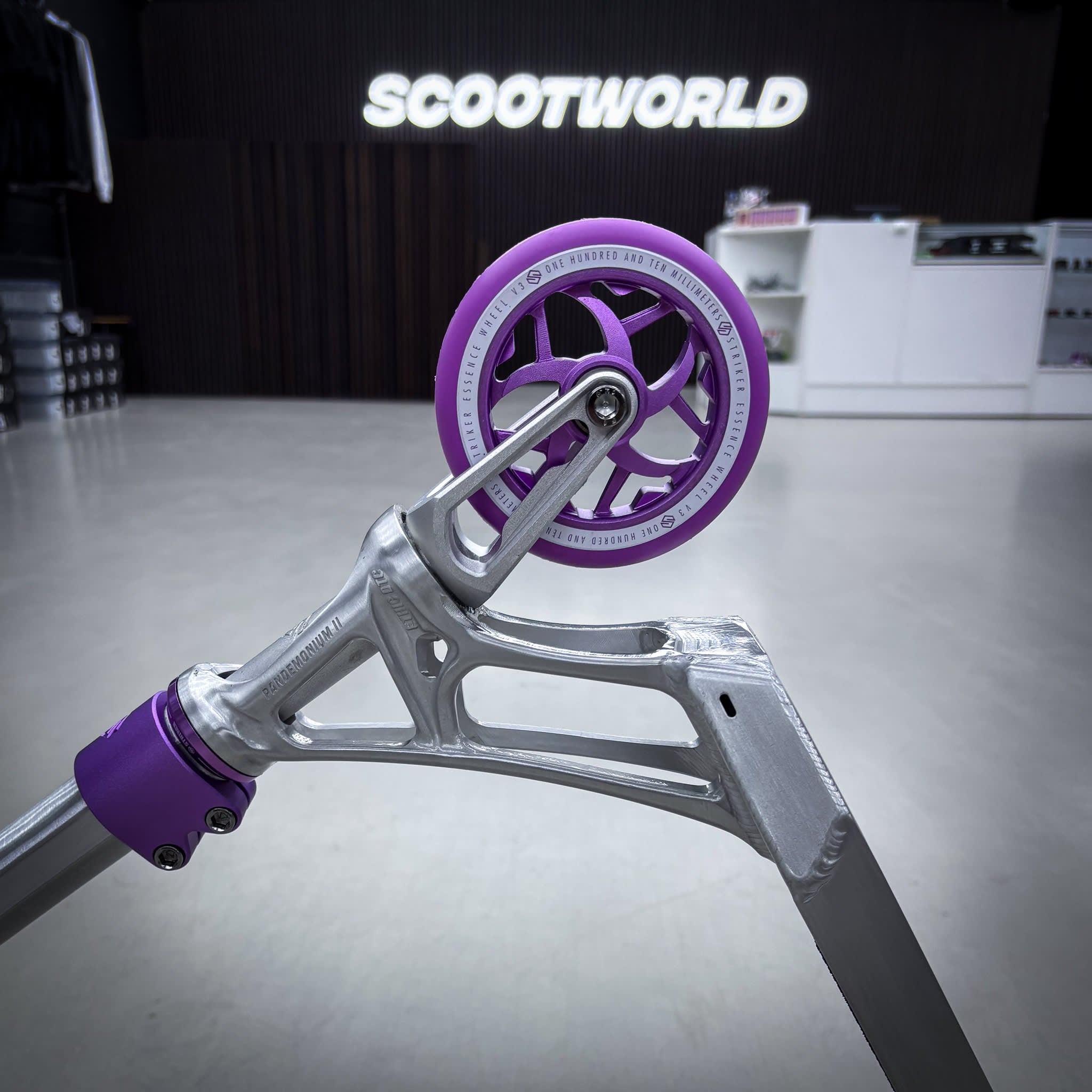 Striker Ethic Silver/Purple 460 Custom Build - Black/Purple-ScootWorld.dk
