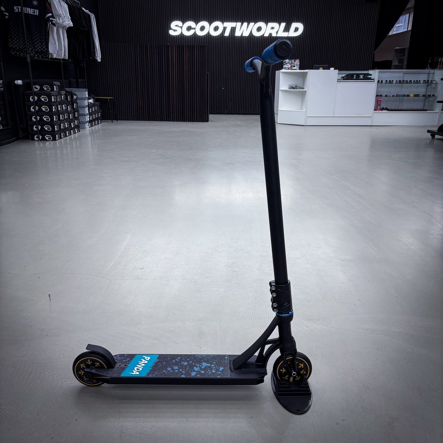 Striker Panda Custom Løbehjul - Black/Blue-ScootWorld.dk