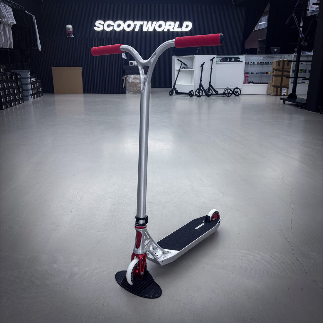 Ethic Silver/Red Custom Løbehjul - Silver/Red-ScootWorld.dk