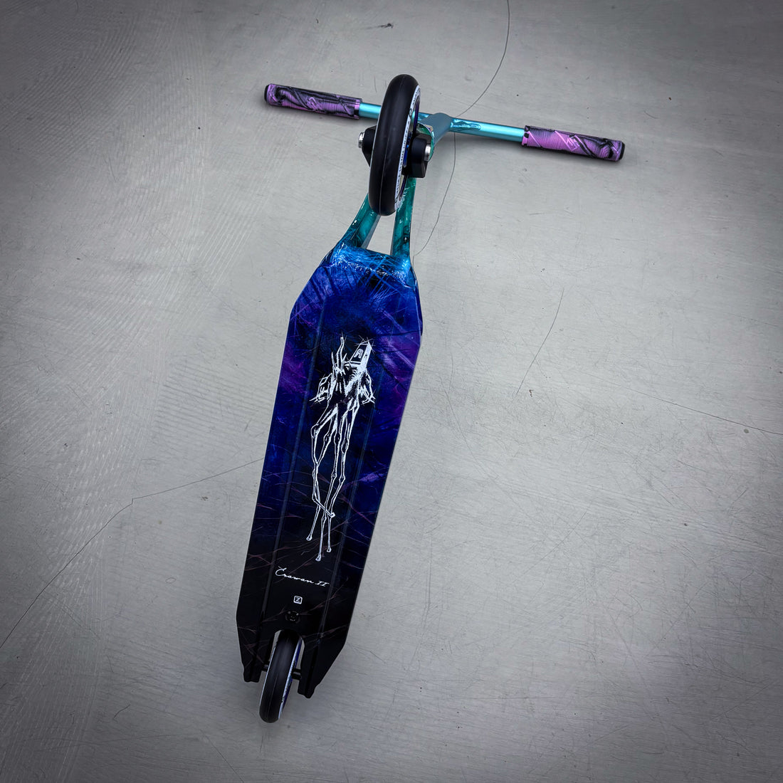 Striker Ethic Erawan Custom Løbehjul - Blue/Purple-ScootWorld.dk