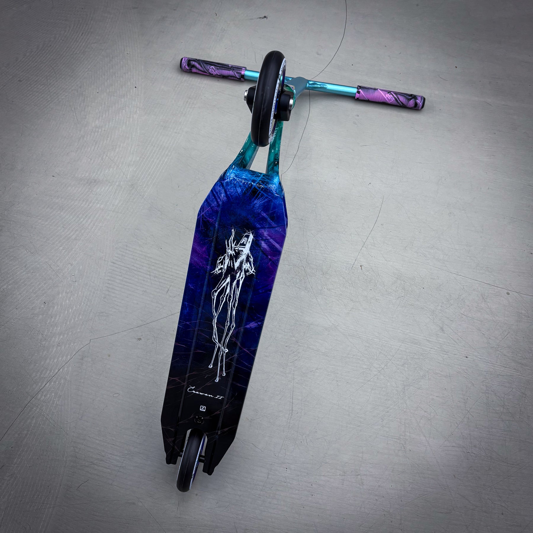 Striker Ethic Erawan Custom Løbehjul - Blue/Purple-ScootWorld.dk