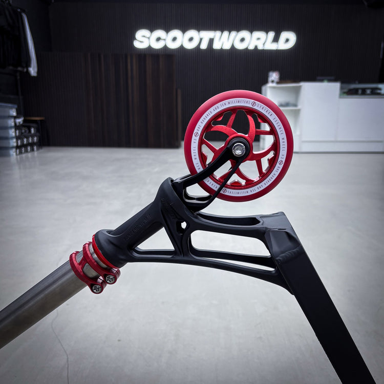 Striker Ethic Pande Boxed Custom Løbehjul - Black/Red/Raw-ScootWorld.dk