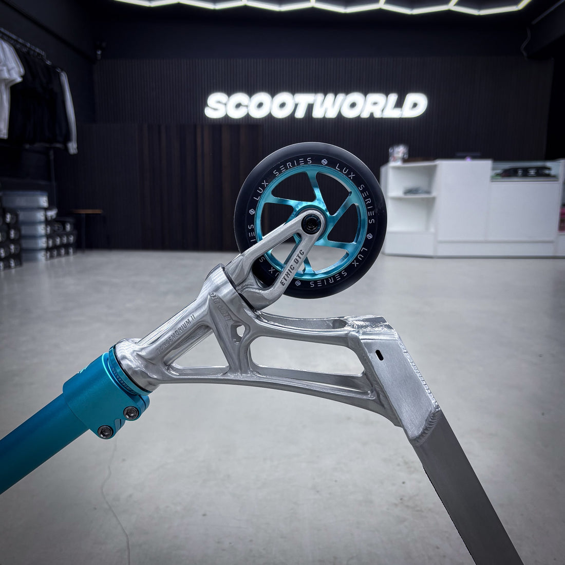 Striker Ethic Pande Raw/Teal Custom Løbehjul - Raw/Teal-ScootWorld.dk