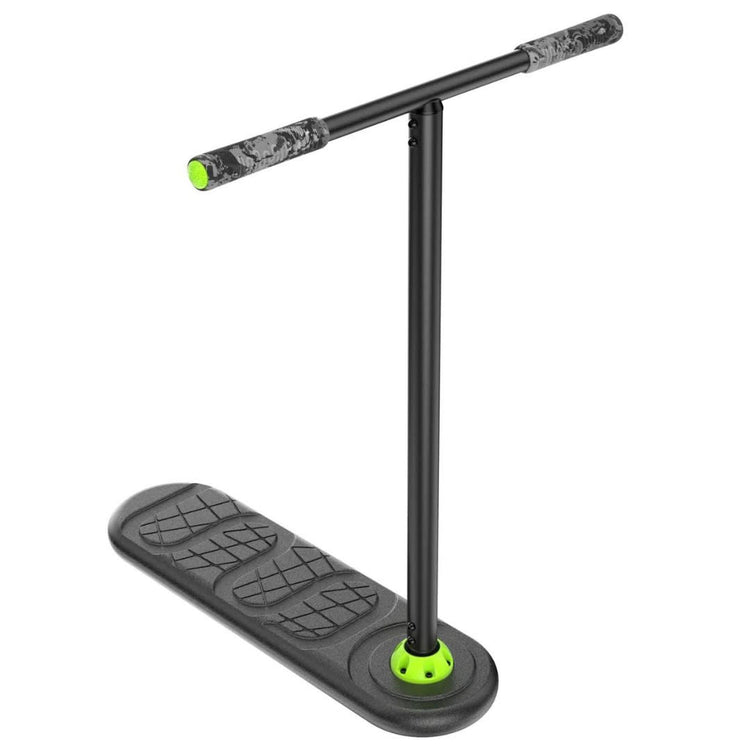 Indo Fusion Trampolin Løbehjul - Black/Green-ScootWorld.dk