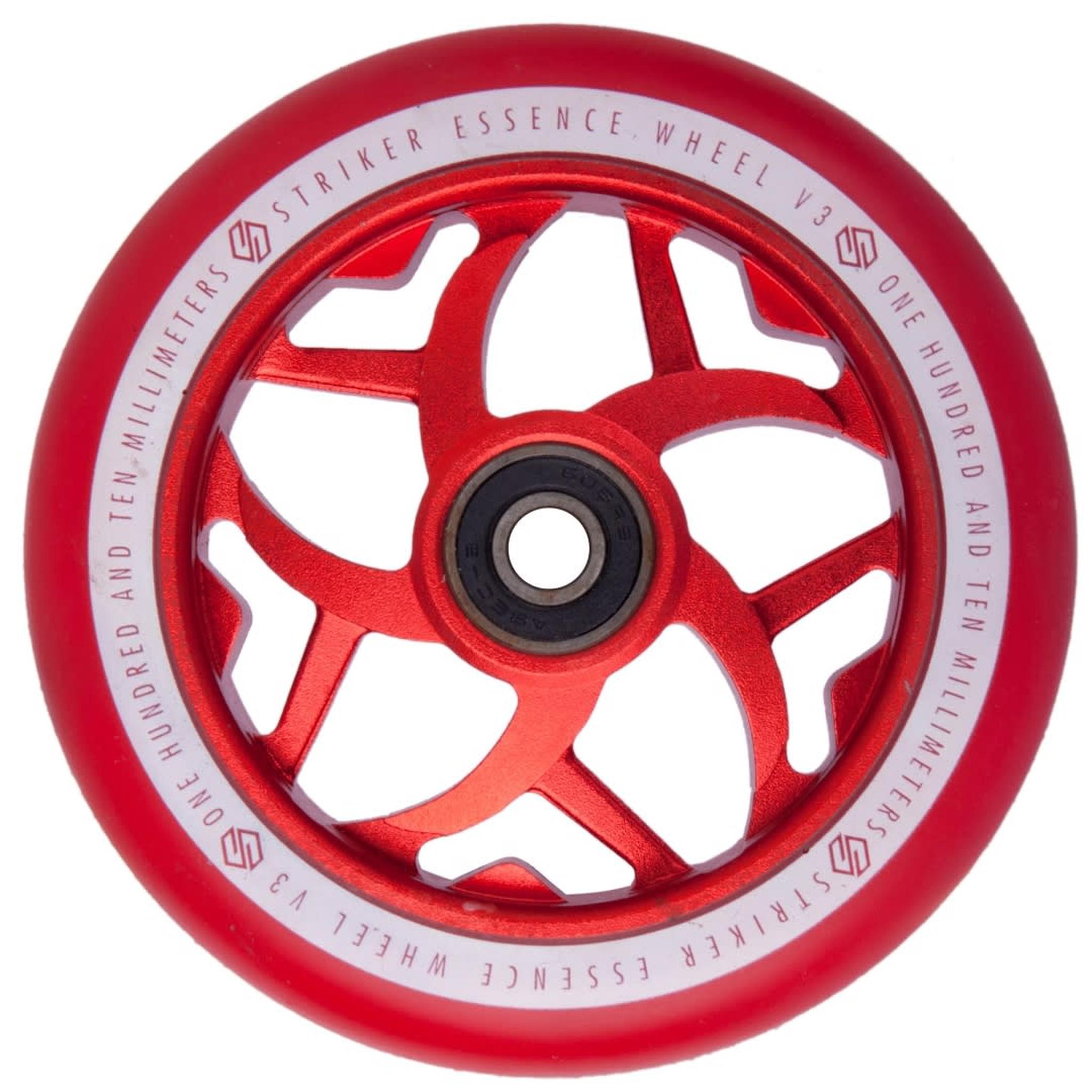 Striker Essence V3 Colorblast PU 110mm Hjul Til Løbehjul - Red-ScootWorld.dk