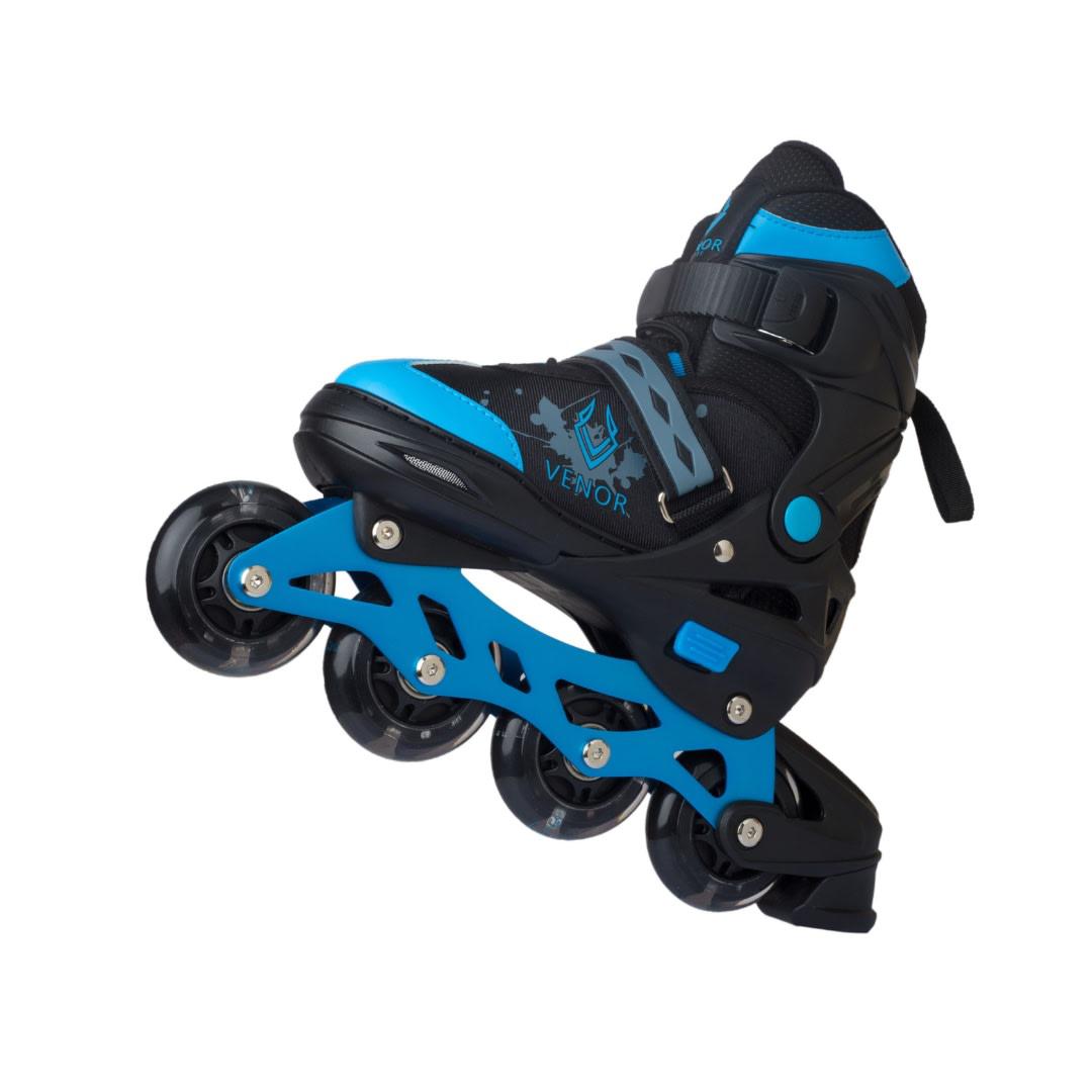 VENOR Ignite LED Inliners - Black/Blue-ScootWorld.dk