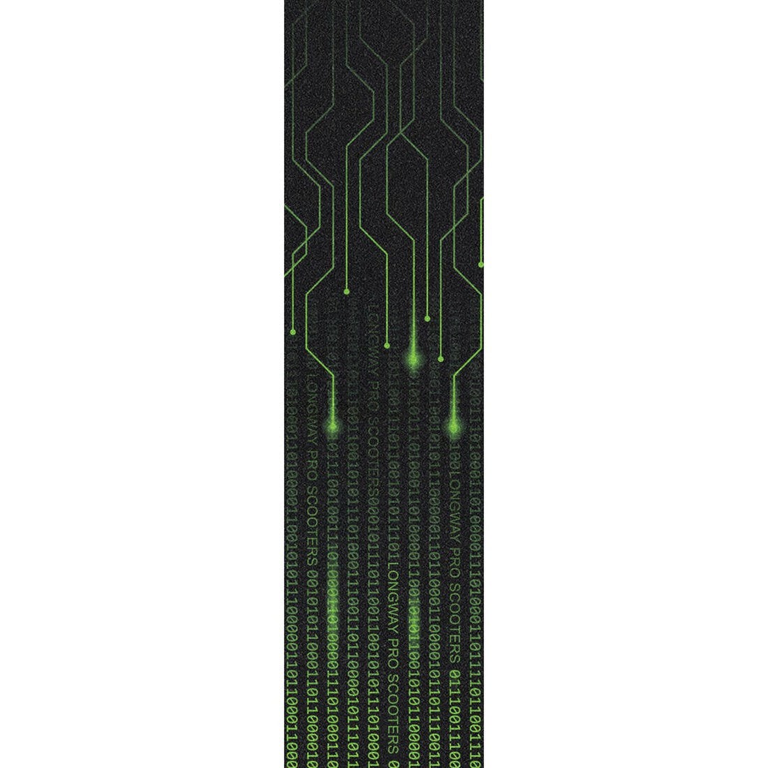 Longway Printed Griptape til Løbehjul - Matrix Green-ScootWorld.dk