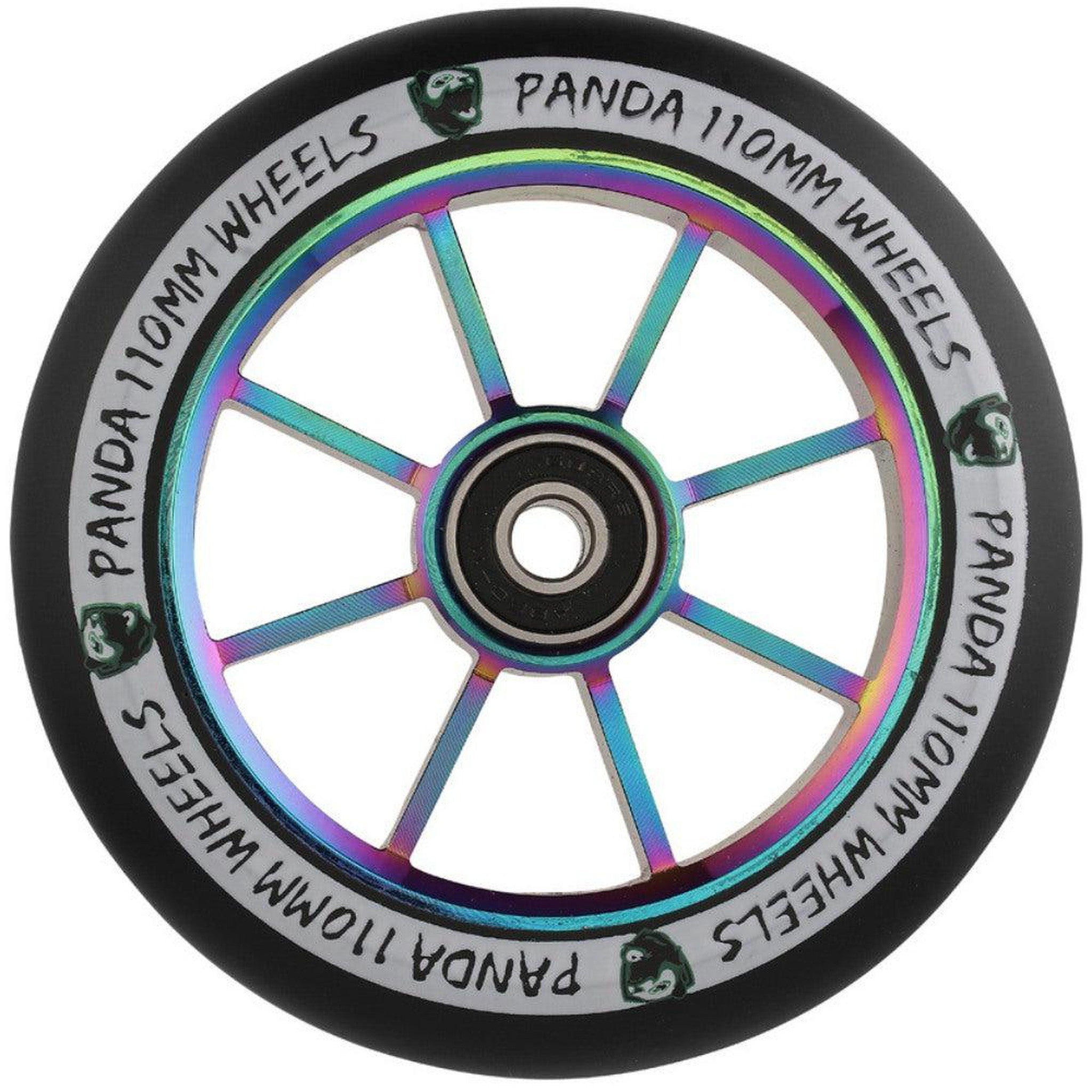 Panda Spoked V2 110mm Hjul Til Løbehjul - Rainbow-ScootWorld.dk