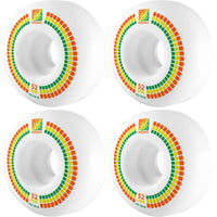 Mosaic CS Classic 101A Skateboard Hjul 4-Pak - White/Orange/Yellow-ScootWorld.dk