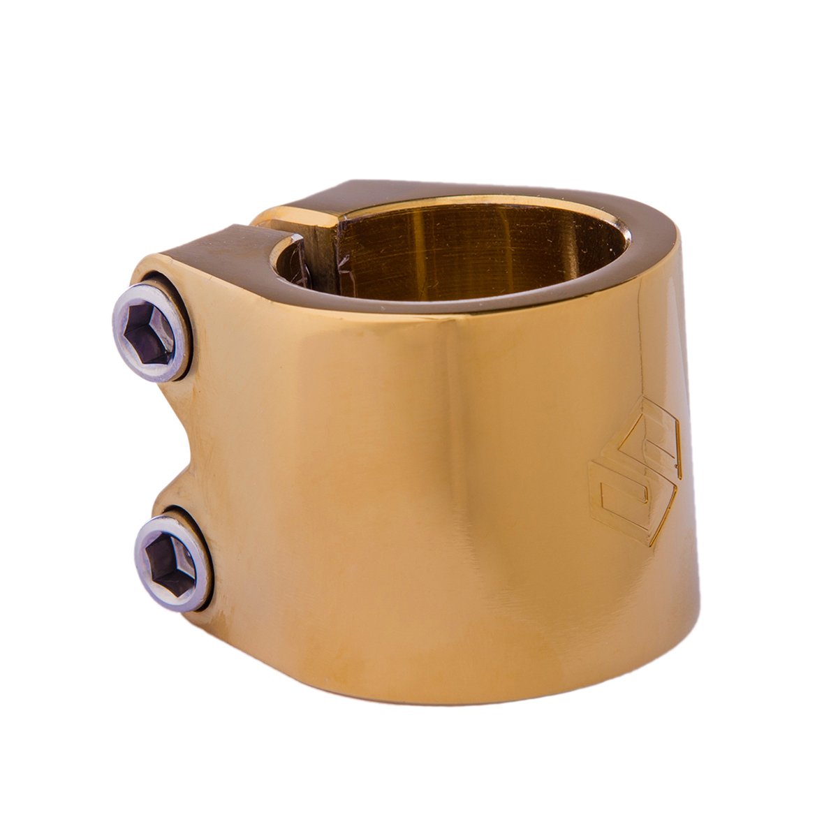 Striker Lux Double Clamp til Løbehjul - Gold Chrome-ScootWorld.dk