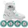 Roces Moody TIF Inline Roller Skates (Kids) - White/Aqua