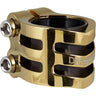Longway Defender Double Clamp Til Monopattino - Gold Chrome
