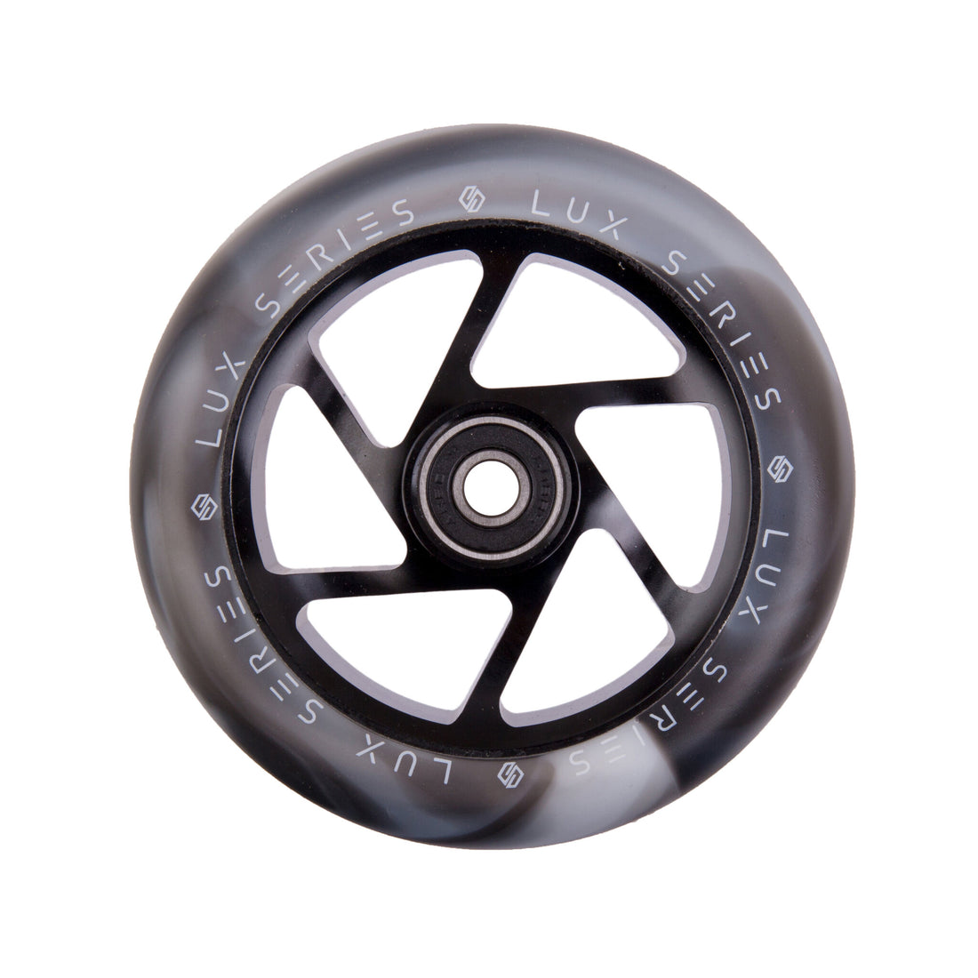 Striker Lux Spoked 110mm Hjul til Løbehjul - Black/White-ScootWorld.dk