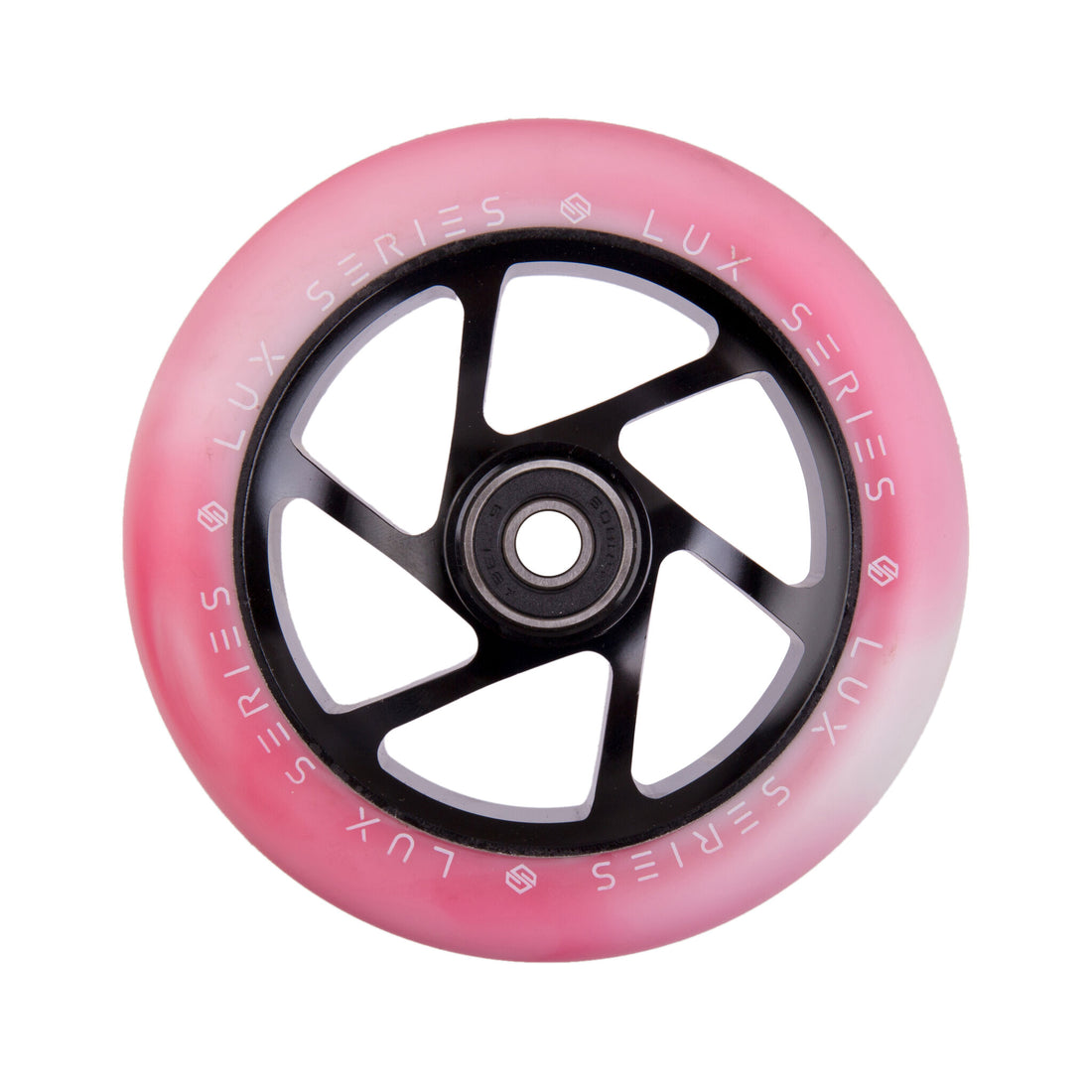 Striker Lux Spoked 110mm Hjul til Løbehjul - White/Pink-ScootWorld.dk