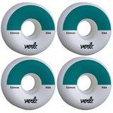 Verb Dip 99A Skateboard Hjul 4-Pak - Teal-ScootWorld.dk