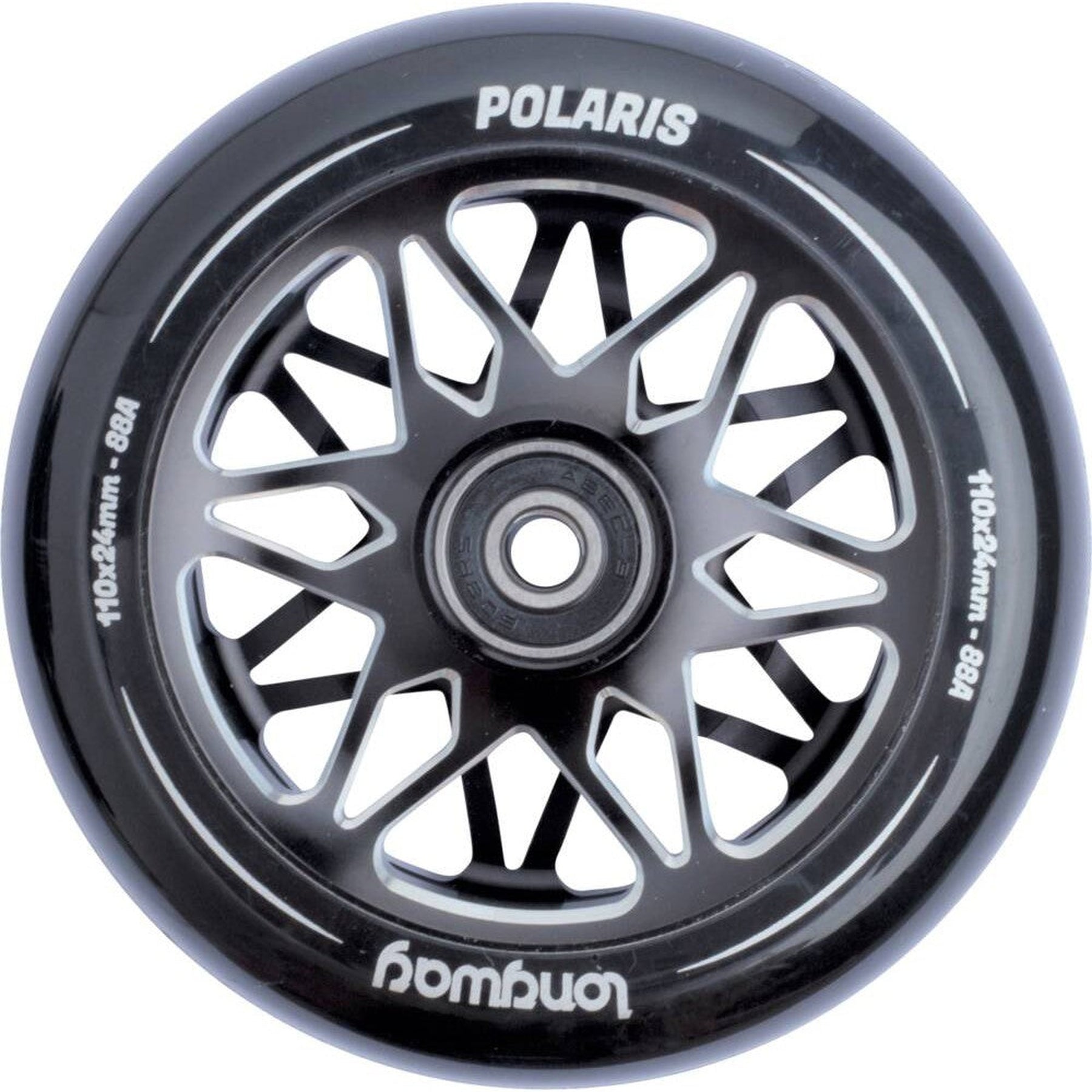 Longway Polaris Hjul Til Løbehjul - Black-ScootWorld.dk